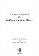 Aus dem Notenbüchlein für Wolfgang Amadeus Mozart 