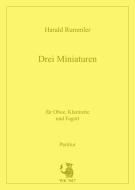 Drei Miniaturen für Oboe, Klarinette und Fagott 