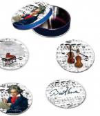 Untersetzer aus Metall - Beethoven 