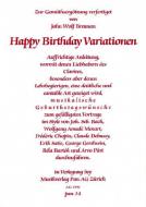 Happy Birthday Variationen, op. 95 