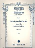Kadenzen zu gr. Violinkonzerten eine Anthologie, Band 1 Teil 1 op. 61 