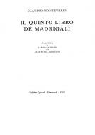 Il Quinto Libro De Madrigali 