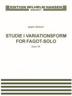 Studie i Variationsform For Fagot Solo Op. 34 