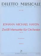 12 Menuetti für kleines Orchester 