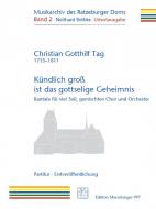 Kündlich groß ist das gottselige Geheimnis 