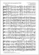 Ich ging durch einen grasgrünen Wald Standard