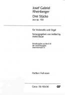 Drei Stücke für Violoncello und Orgel 