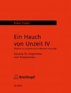 Ein Hauch von Unzeit IV - Fassung für Singstimme 