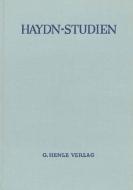 Haydn-Studien Einbanddecke 1 