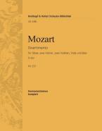 Divertimento D-Dur KV 251 "Nannerl-Septett" für Oboe, 2 Hörner, 2 Violinen, Viola und Bass 