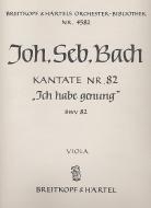 Kantate Nr. 82 "Ich habe genug (genung)" (Mariae Reinigung) für Bass-Solo und Orchester 