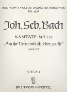 Kantate Nr. 131 "Aus der Tiefen rufe ich, Herr, zu dir (Out of darkness call I, Lord, to Thee)" für Soli (SATB), gemischten Chor (SATB) und Orchester 