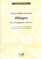 Allegro für 4 Trompeten und Basso continuo 