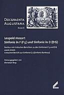 Sinfonie in F (F5) und Sinfonie in D (D6) 