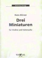 Drei Miniaturen für Violine und Violoncello 