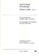 Rheinberger: Sieben Lieder op. 26 