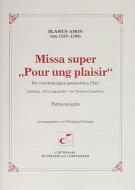 Missa super 'Pour ung plaisir' 
