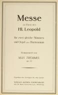 Messe zu Ehren des hl. Leopold 