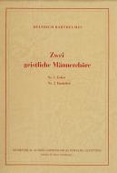 2 geistliche Männerchöre 