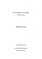 Two Songs by W.H. Auden 