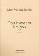 Trois inventions à mi-voix op.99 Standard