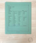 Notenumschlag Quart-Format grün 