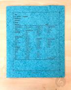 Notenumschlag Quart-Format mit Stirn- und Seiten - blau 