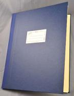 Notenschreibbuch handgebunden 