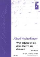 Wie schön ist es, dem Herrn zu danken 