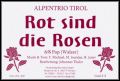 Rot sind die Rosen 