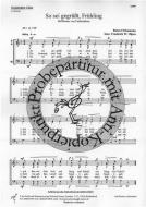 So sei gegrüsst, Frühling 