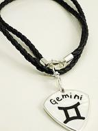 Rockys Plektrum + Kette Sternzeichen Zwillinge 