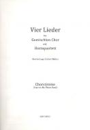 4 Lieder für gemischten Chor und Hornquartett 