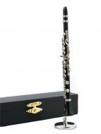Clarinet wooden with stand & gift case 