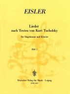 Lieder nach Texten von Kurt Tucholsky 1 