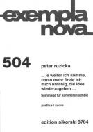 ... je weiter ich komme, umso mehr finde ich mich unfähig, die Idee wiederzugeben … 
