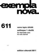 Soliloque 1: Étoffé für Klarinette solo 