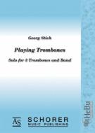 Playing Trombones 