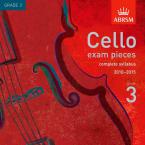 Cello Exam Pieces 2010-2015 CD, ABRSM Grade 3 