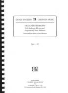 Full Anthems, Hymns And Fragmentary Verse Anthems 