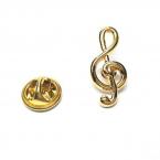 Treble Clef Lapel Pin 