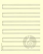 Notenpapier Quart-Format hoch (27x34) 6x2 Systeme (Klavier Solo) 