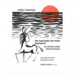 Der Esel geht am Meer spazieren 