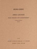 3 Lieder nach Texten von Eichendorff op. 12 