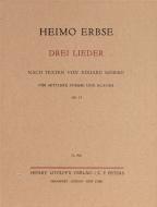 Drei Lieder op. 17 