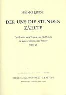 3 Lieder nach Texten von Celan op. 21 