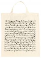 Tragtasche Notenblatt natur 