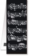 Lesezeichen Notenblatt schwarz magnetisch 