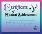 Certificate Of Musical Achievement 
