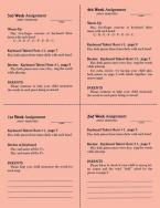 1st Semester Class Lesson Sheets 